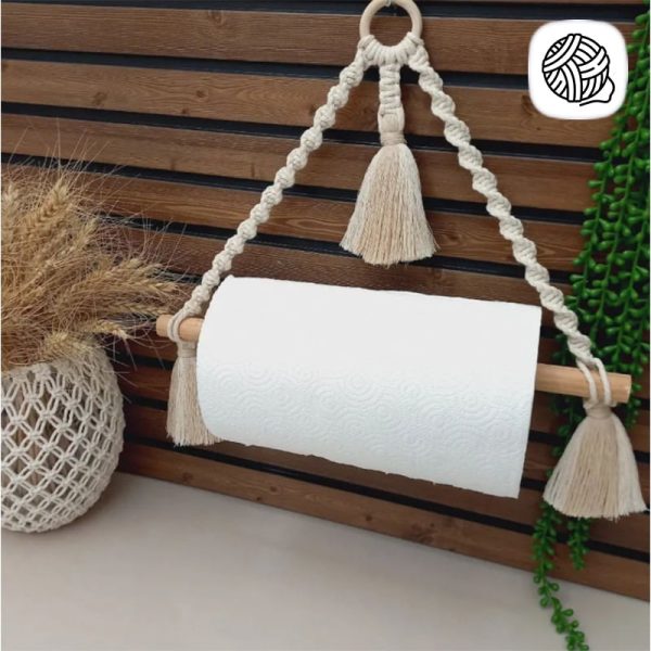 جا حوله ای مکرومه بافی کد 02 - فروشگاه اینترنتی مکرومه