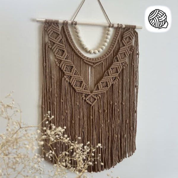 دیوار کوب مکرومه بافی مدل آریژه - فروشگاه مکرومه