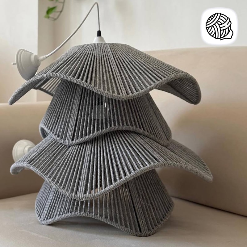 لوستر لاله نخ مکرومه سایز 50 - فروشگاه مکرومه