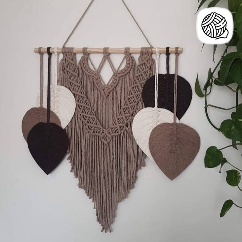 دیوار کوب مکرومه بافی مدل رخسار - فروشگاه مکرومه