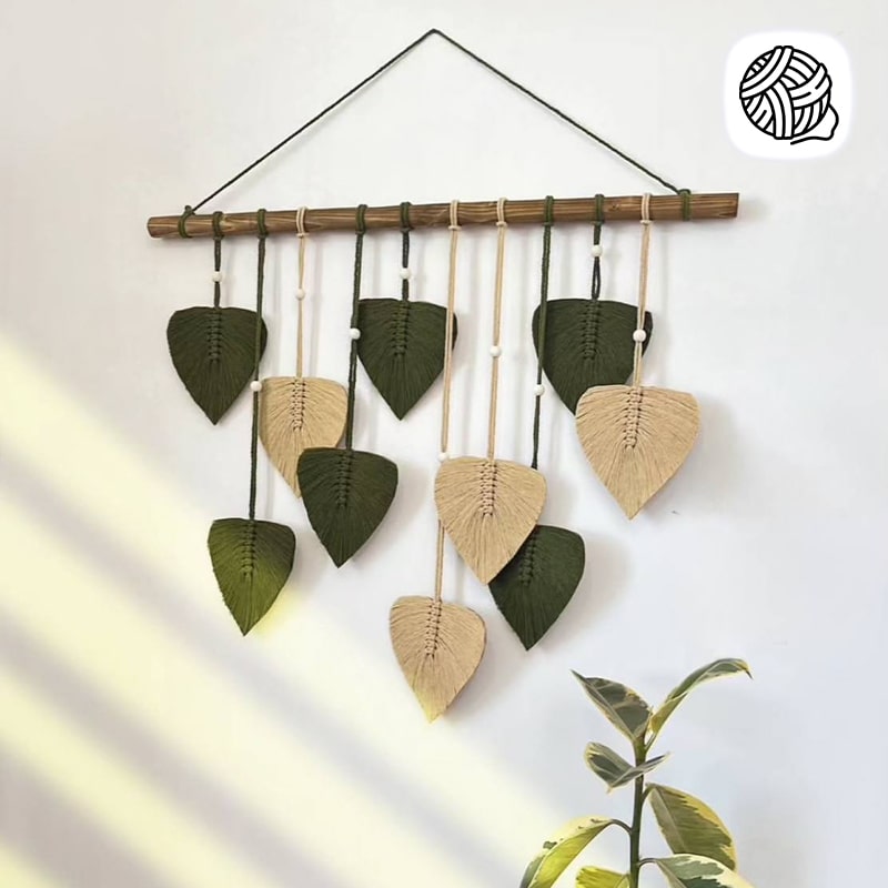 دیوار کوب مکرومه بافی مدل گلستان - فروشگاه مکرومه